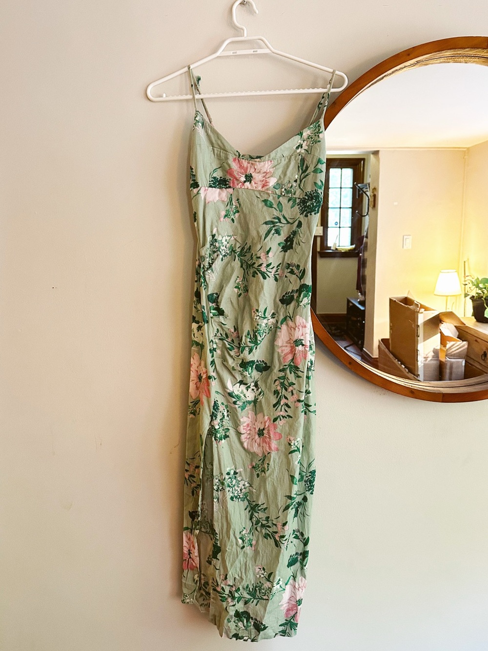 Zara floral midi dress